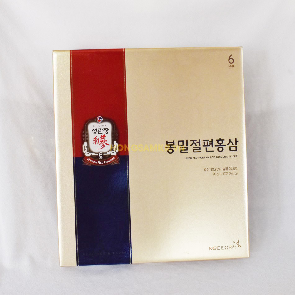 Hồng sâm lát tẩm mật ong Cheong Kwan Jang Hàn Quốc 20g x 12 gói