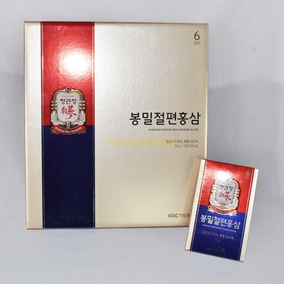 Hồng sâm lát tẩm mật ong Cheong Kwan Jang Hàn Quốc 20g x 12 gói